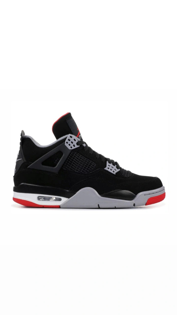 Air Jordan 4 Bred sleek,Black,Red/Grey