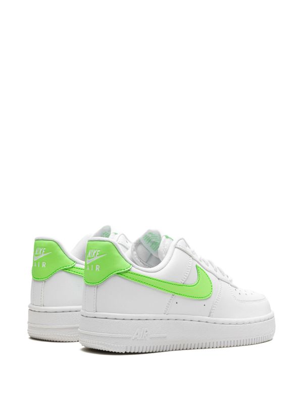 Nike Air Force 1 lime Green Swoosh