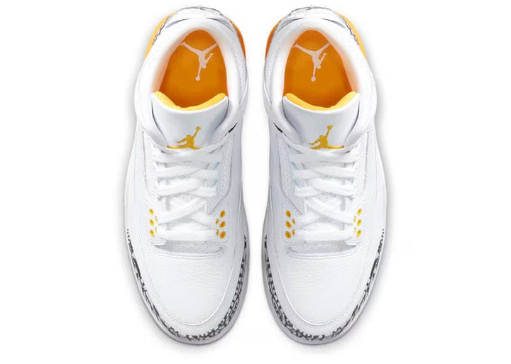 Air Jordan 4 Retro  White/Black/Grey/Yellow