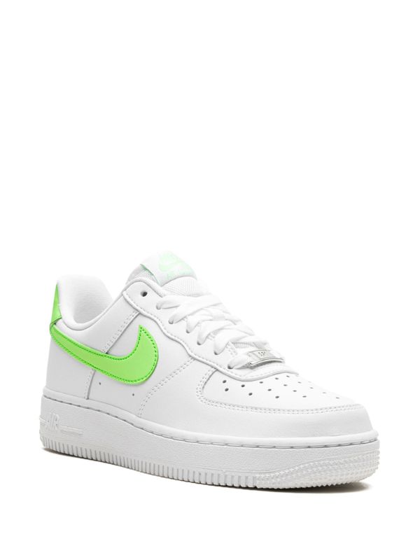 Nike Air Force 1 lime Green Swoosh