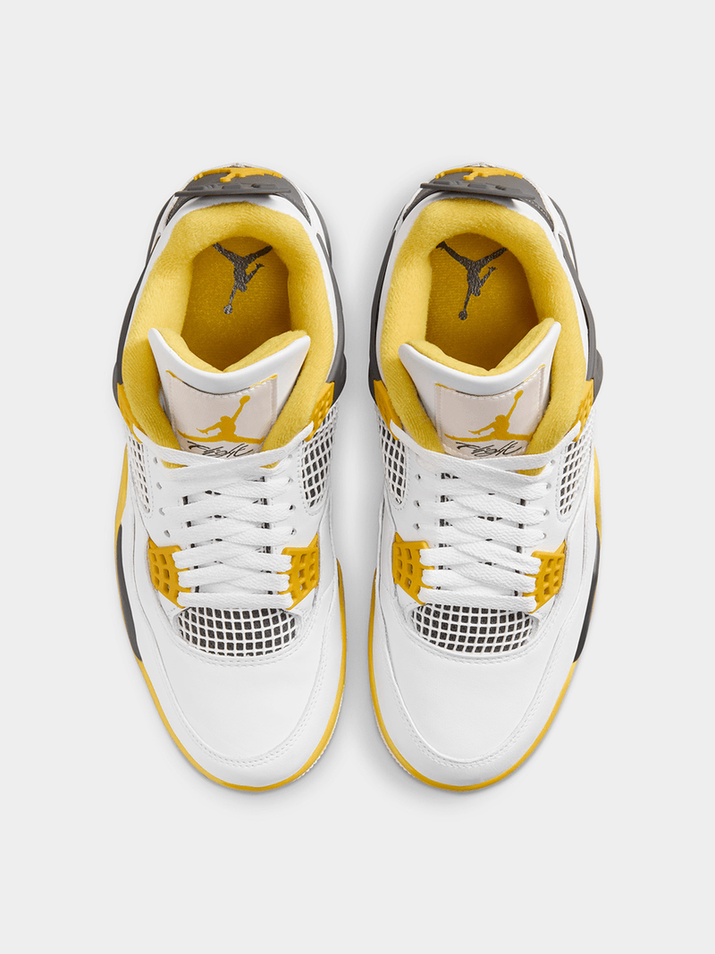 Air Jordan 4 Yellow,Black,White,Gold