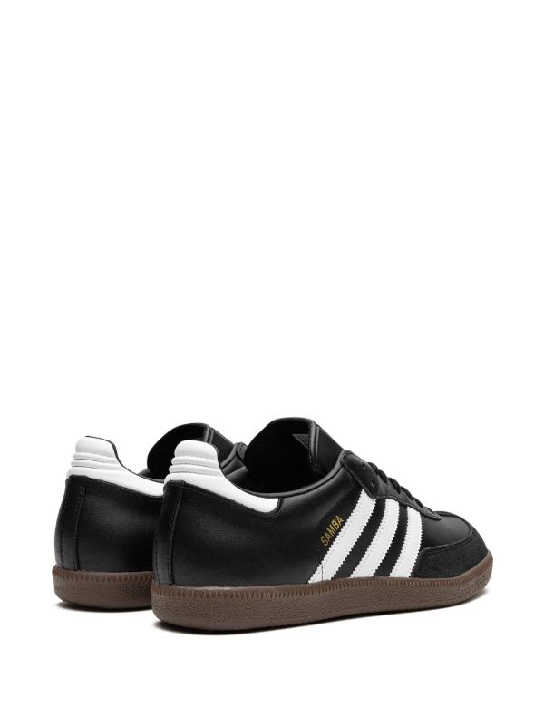 Adidas Samba Black, White, Gold, Brown