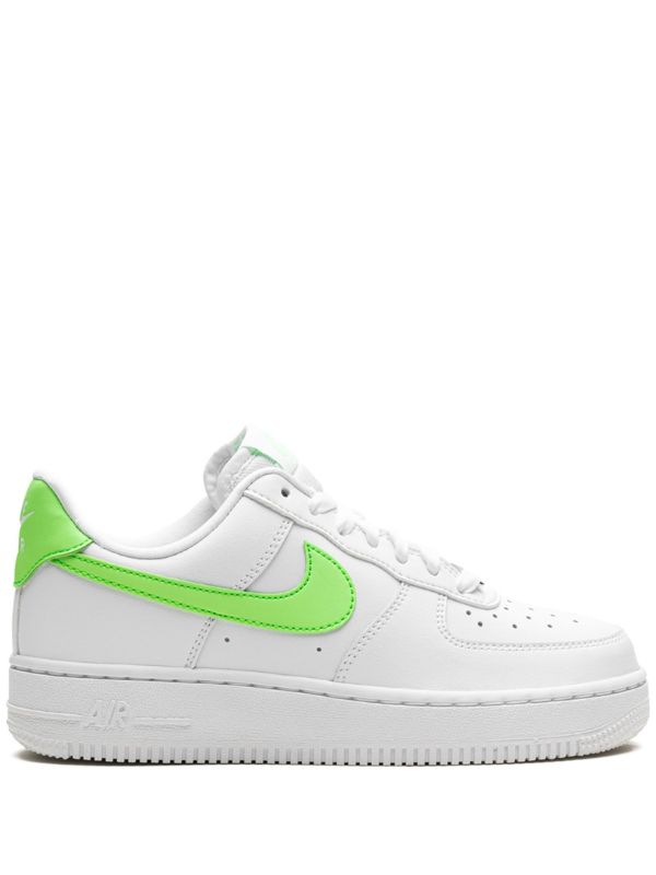 Nike Air Force 1 lime Green Swoosh