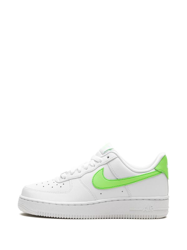 Nike Air Force 1 lime Green Swoosh