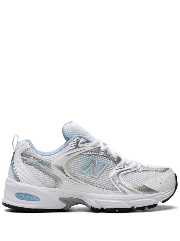 New Balance 530 White/Light Gray/Light Blue