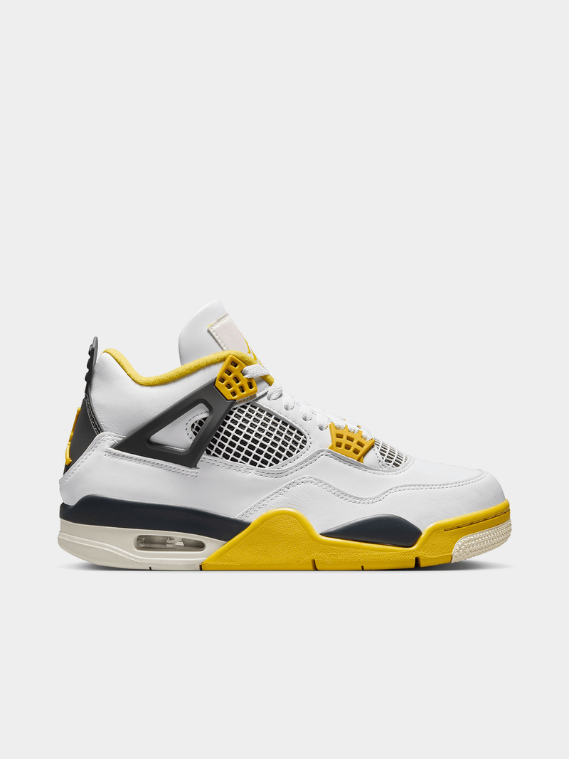 Air Jordan 4 Yellow,Black,White,Gold