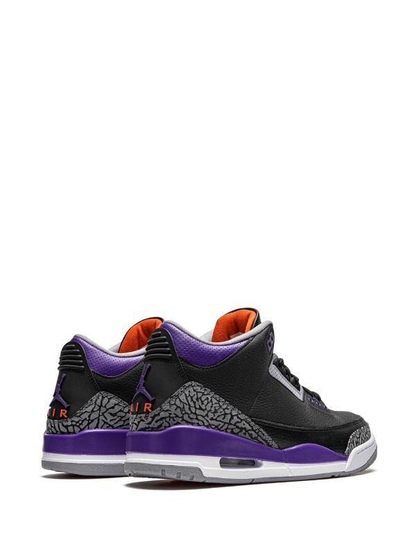 Air Jordan 3 Black/Purple/Grey