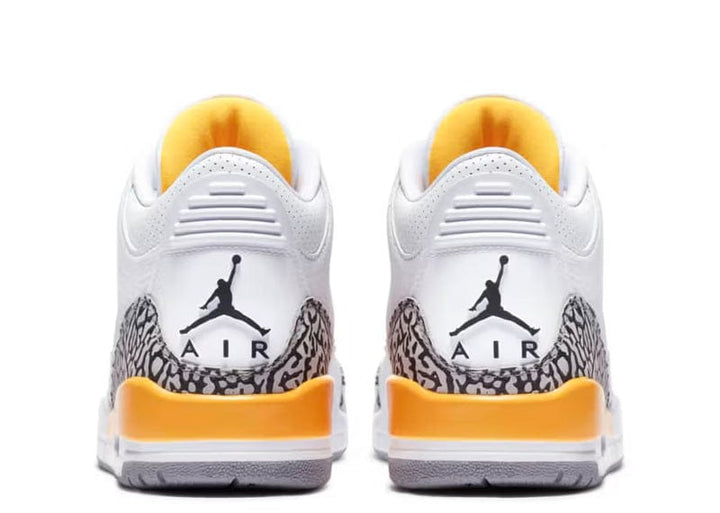 Air Jordan 4 Retro  White/Black/Grey/Yellow
