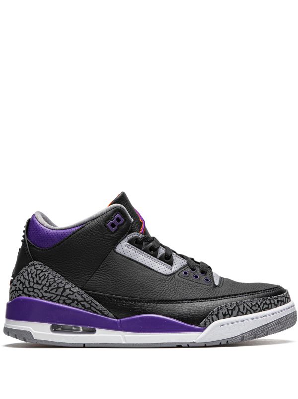 Air Jordan 3 Black/Purple/Grey